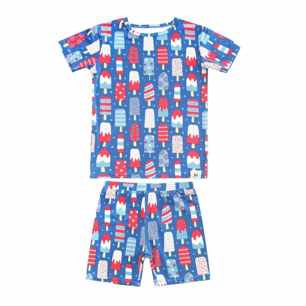 NEW SWEET BAMBOO boys summer pajamas in popsicles